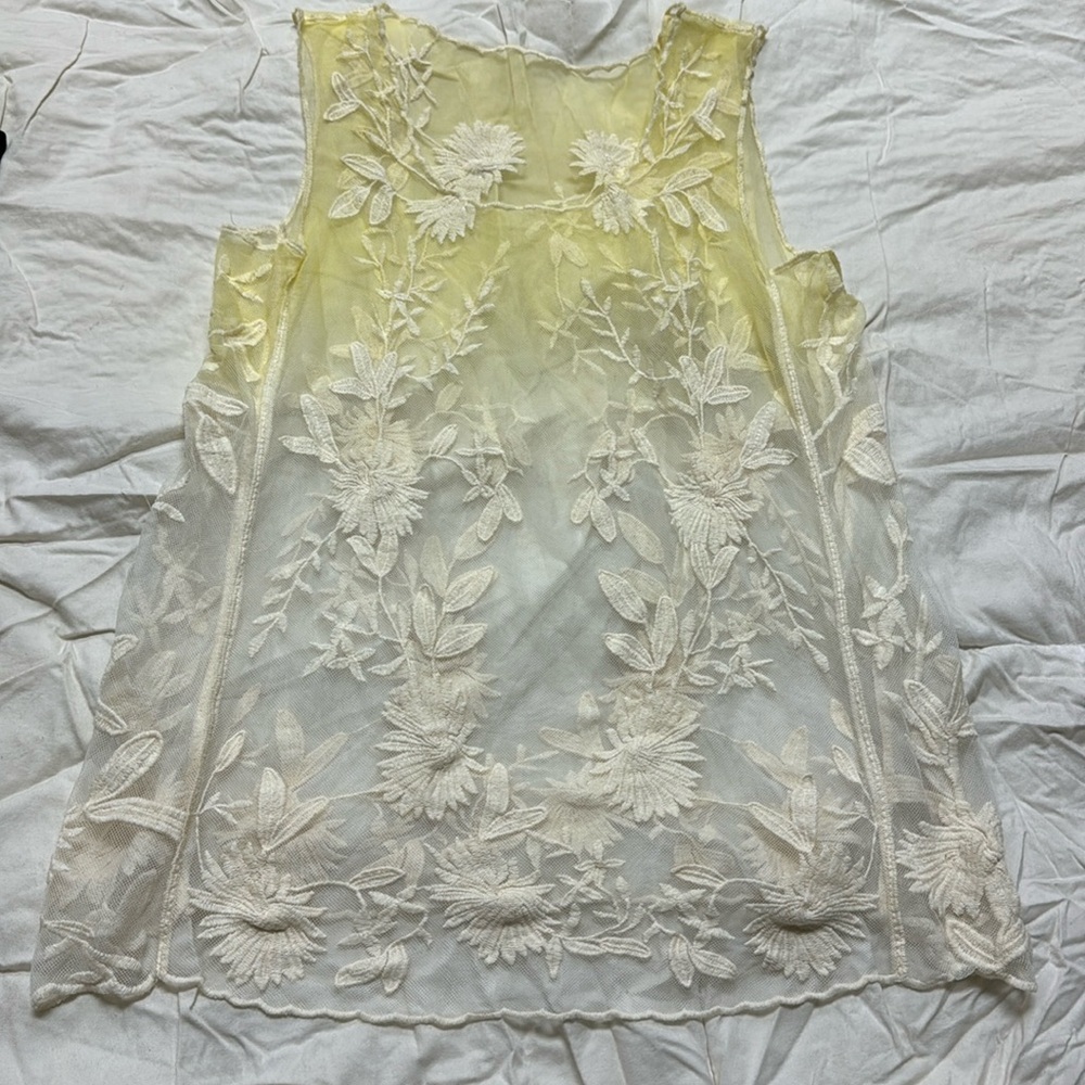Embroidered tank